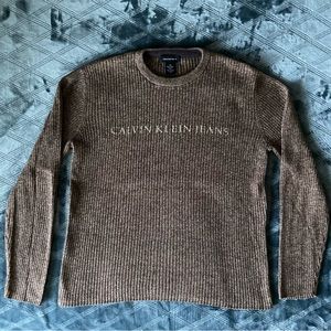 Calvin Klein Jeans stretch sweatshirt form fitting sz L